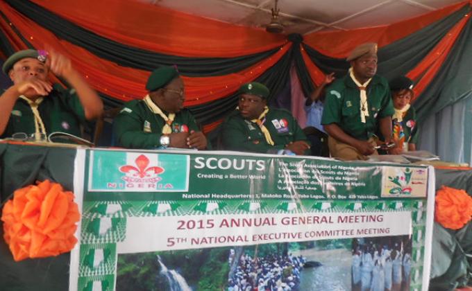 THE SCOUT ASSOCIATION OF NIGERIA: 2015 ANNUAL GENERAL MEETING & 5TH NATIONAL EXECUTIVE COMMITTEE SESSION 18th to 21st of June 2015