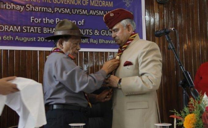 Induction of His Excellency the Governor of Mizoram State reg.