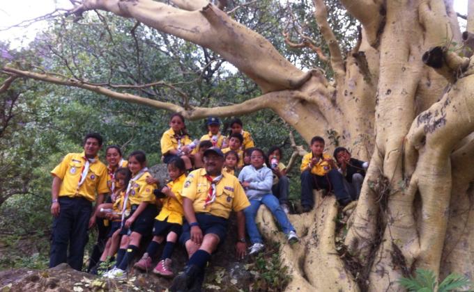 Campamento de Manada en Meztiltla Morelos, Campo Escuela Scout