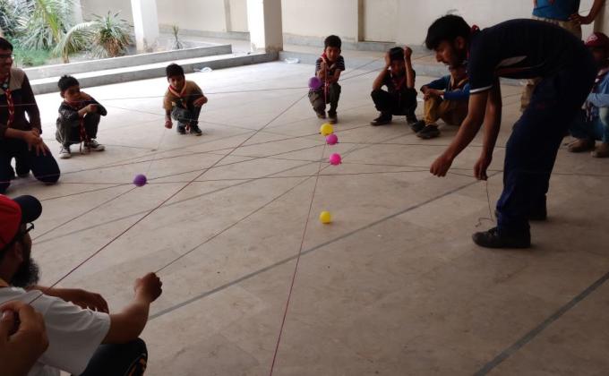 PAKISTAN: Aim Scouts Group arranged an MoP activity giving the scouts the lesson of team work.