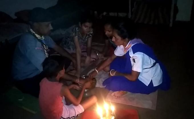 sankalp project (C) challenge Dinner in the dark