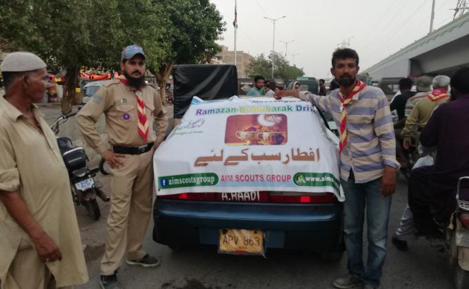 IFTAR by AIM SCOUTS GROUP PAKISTAN