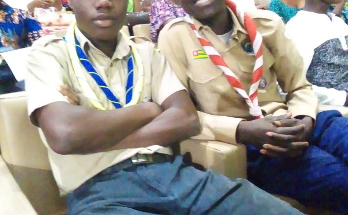 PARTICIPATION DES SCOUTS DU TOGO FORUM DE LA JEUNESSE POUR LA PAIX 'violance option Zero"