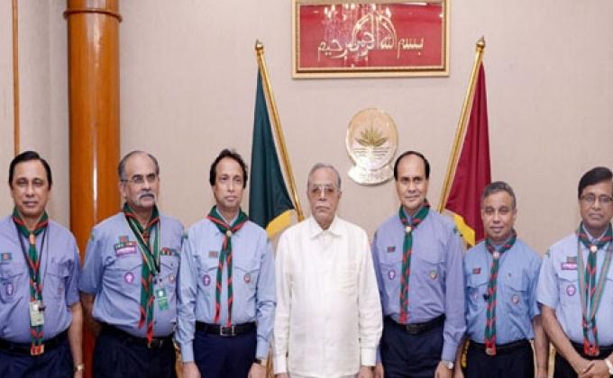 Our Honorable President & Chief Scout of  Bangladesh Sir Mr. Abdul Hamid 