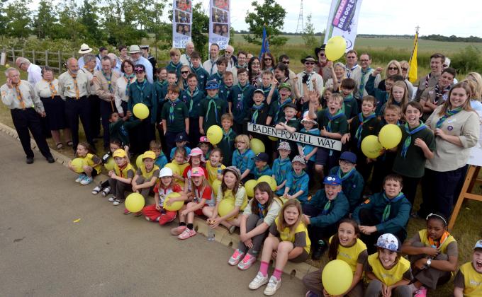 Baden-Powell family commemorate the longest B-P road in Europe