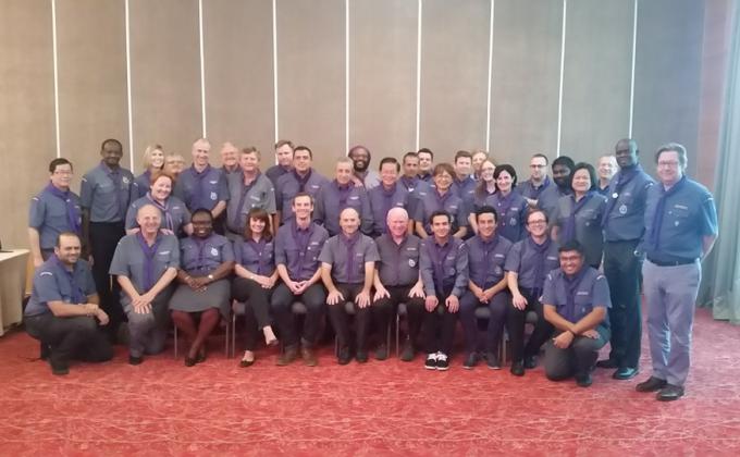 Fantastic spirits at the 3rd World Scout Committee in Baku, Azerbaijan