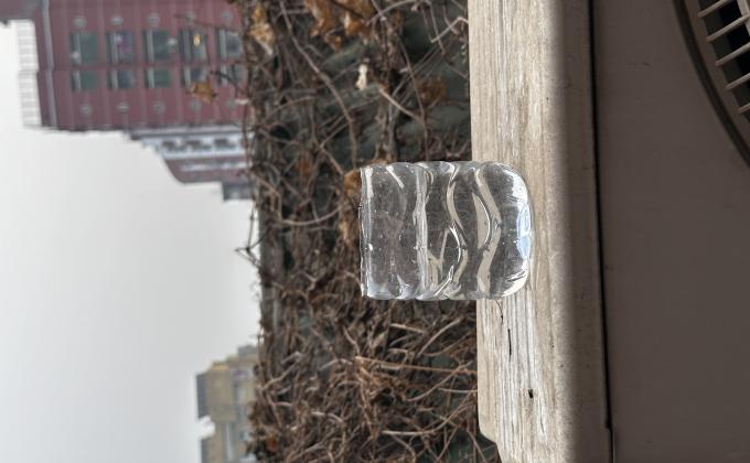 Recycling Plastic to a bottle to feed water to birds in rooftoop