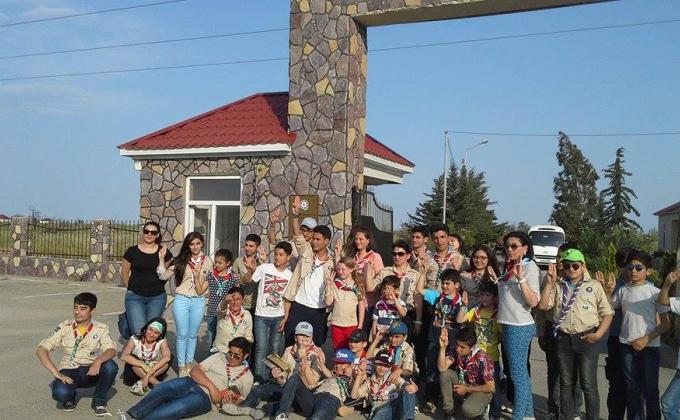Dali Kur "Scout Unit (Salyan Scouts) organized rally (type of an excursion)  named "Jeyranlar" to  Shirvan National Park