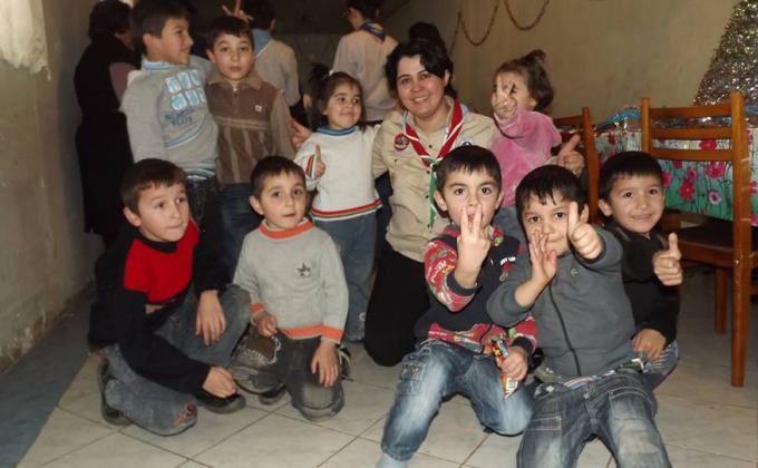 Shaki Scouts visited Shaki Mixed Type orphanages in Shaki.