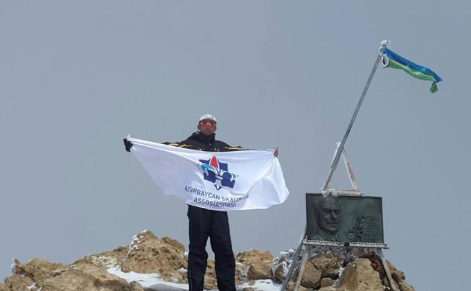 Scouts climbed up Shahdag National Park, located on the "Heydar Peak" on behalf of the Scouts Association.