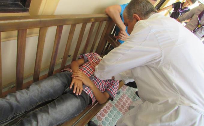  Shaki Scout Group at the Emergency Medical Aid Station.