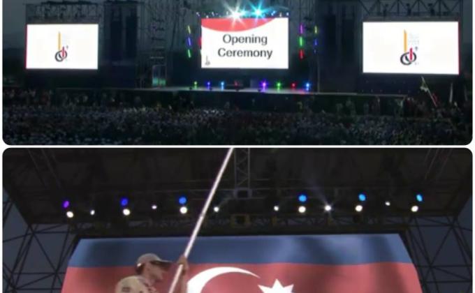 Azerbaijan delegation at 23rd World Scout Jamboree