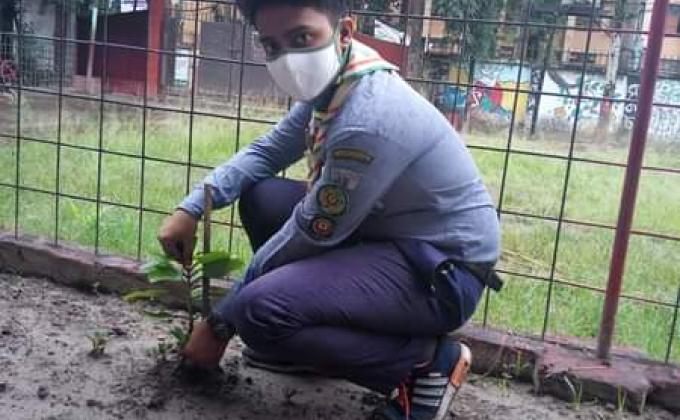 Planting Trees On "15th August,National Mourning Day-2020" in Bangladesh.