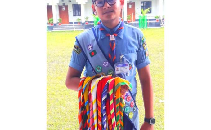 স্কাউট স্কার্ফ দিবস উৎযাপন