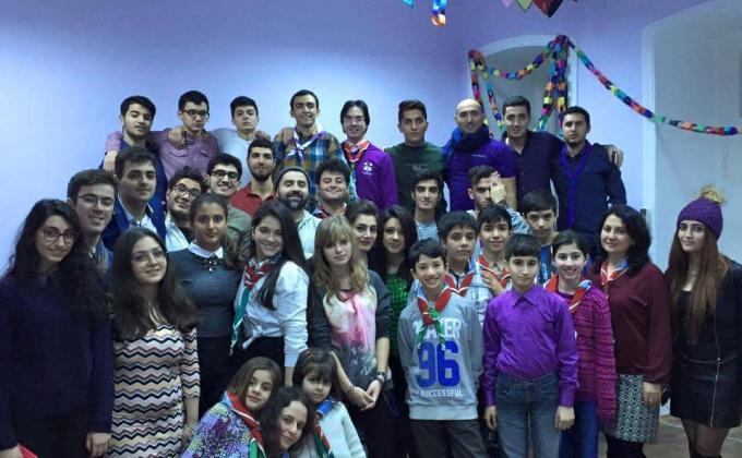 New Year party of scouts of Azerbaijan 