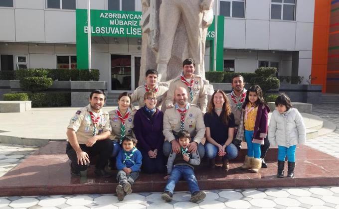 "World Association of Girl Guides and Girls Scouts  (WAGGGS) have met with the members of the Scout Group "Mubarizlar" 