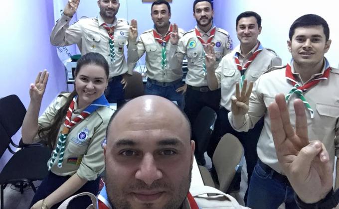 The first meeting of the National Committee of the Association of Scouts of Azerbaijan.