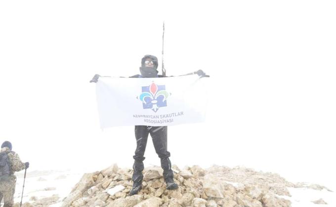 Orkhan Nuri - Scout of Azerbaijan  has conquered his next peak - Shahdagh 4243m.