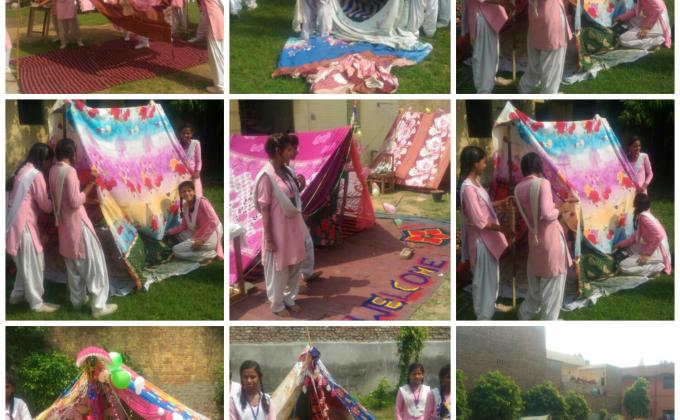 Tent making camp