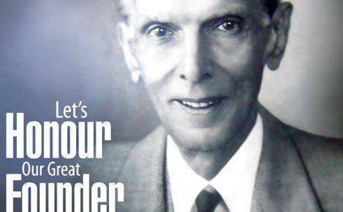 Muhammad Ali Jinnah founder of Pakistan.