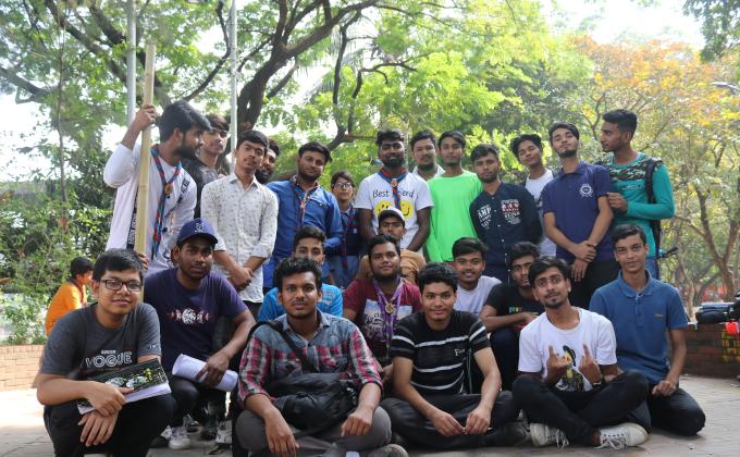 স্কাউট হাইকিং - অজানা উদ্দেশ্য নির্দিষ্ট গন্তব্যে পৌঁছানোর কার্যক্রম 