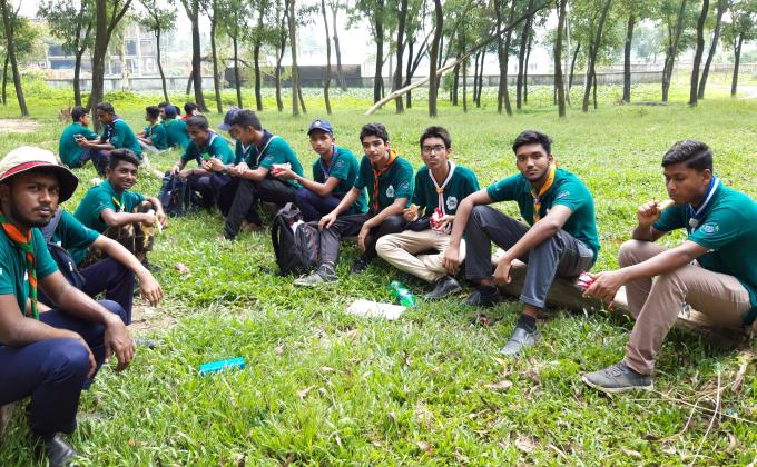 জাতীয় আইসিটি স্কাউট জাম্বুরী হাইকিং