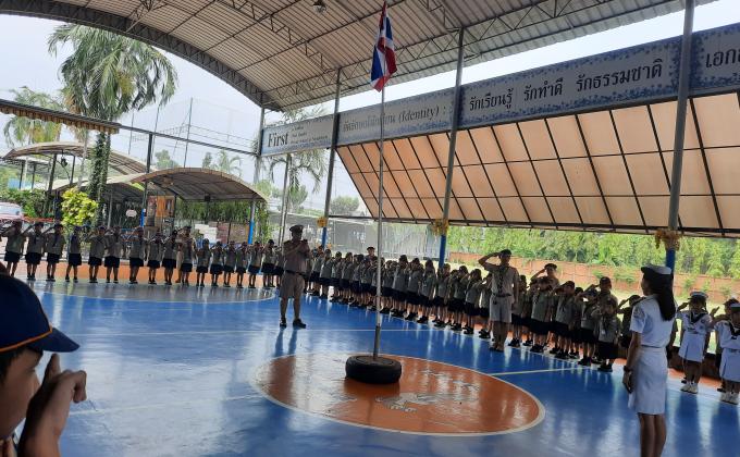 ผู้กำกับลูกเสือกล่าวปิดกอง ลูกเสือและเนตรนารีสำรอง