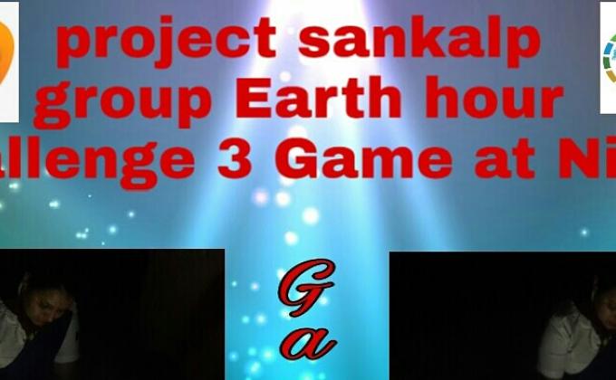 Project Sankalp group C Earth hour challenge 3#game at Night Rajasthan Rajay Bharat Scout & guide DHQ-Jodhpur 