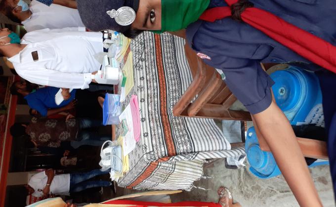 service at blood donation camp