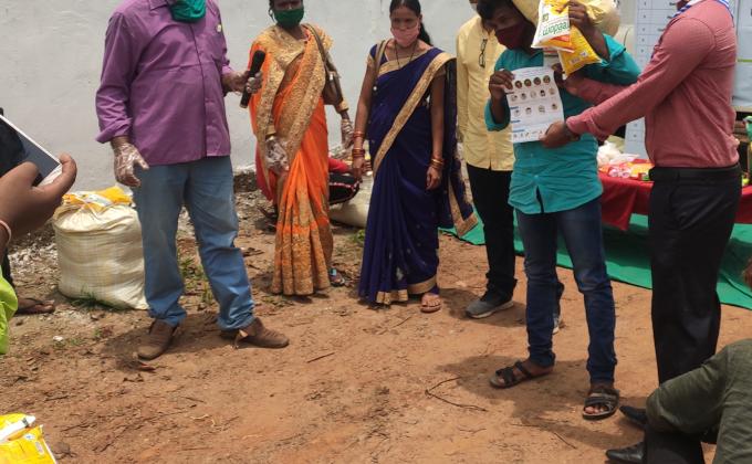 Ration item Distribution for Migrant workers