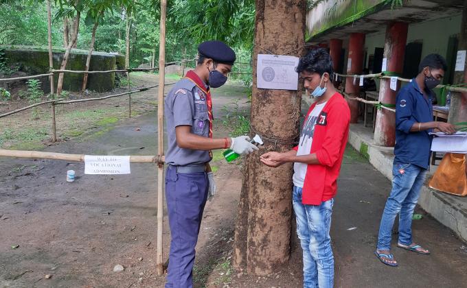 Awareness program in College Campus in the occasion of +2 admission