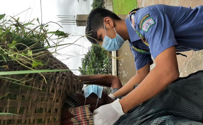 Distribution of mask