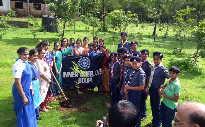 Environmental day( vanamahotsava)  plantation service 2017