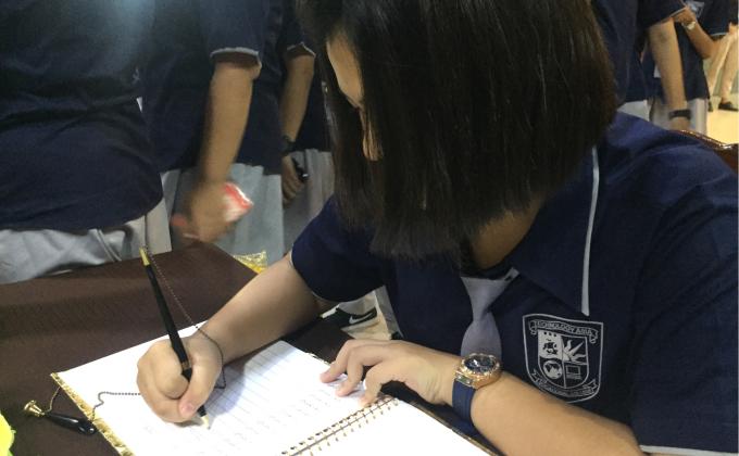 พิธีลงนามถวายพระพร