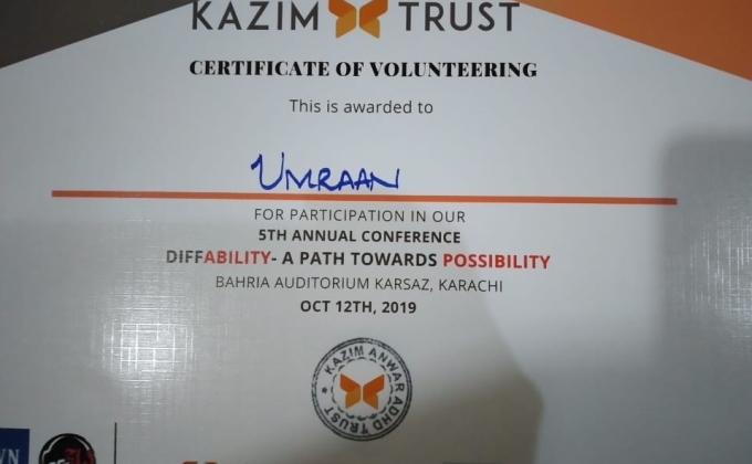 Volunteering Diff-ability Conference