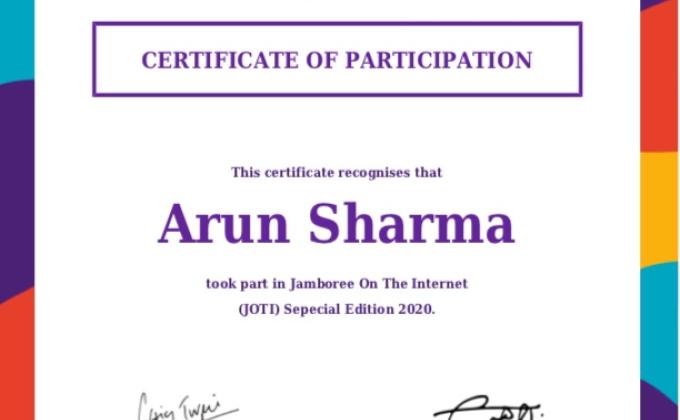 "Sankalp" to Create a Better Tomorrow [D] Digital Scouting Guiding CHALLENGE - 1 #Special JOTI, 3 – 5 April 2020