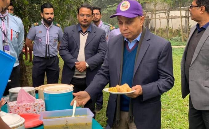 Birthday Celebration of Honorable President of Bangladesh Scouts by 13th Hussars Open Rover Scout Group