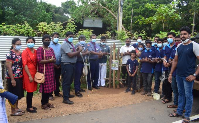 Baden Powell birthday celebration and plant for hope project by Kankesathurai district phase 2 at kankesanthurai road tree planting