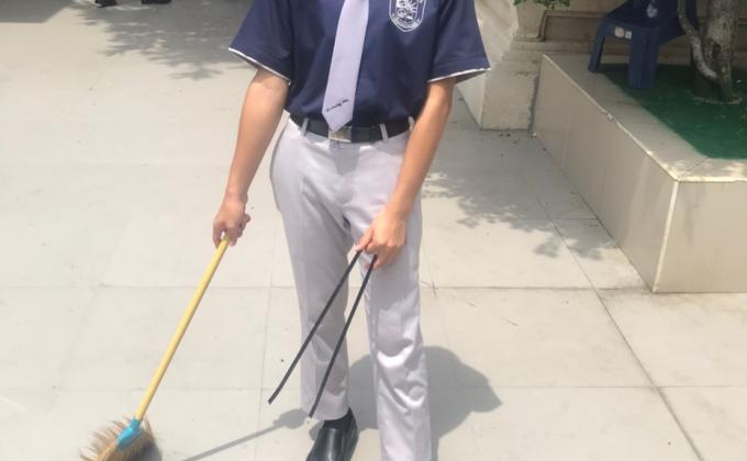 จิตอาสาล้างห้องน้ำวัด