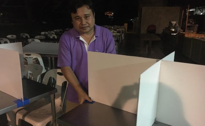 ทำฉากกันรับประทานอาหารในโรงอาหาร