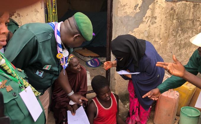 Distribution of food to the IDPs  in Maiduguri 