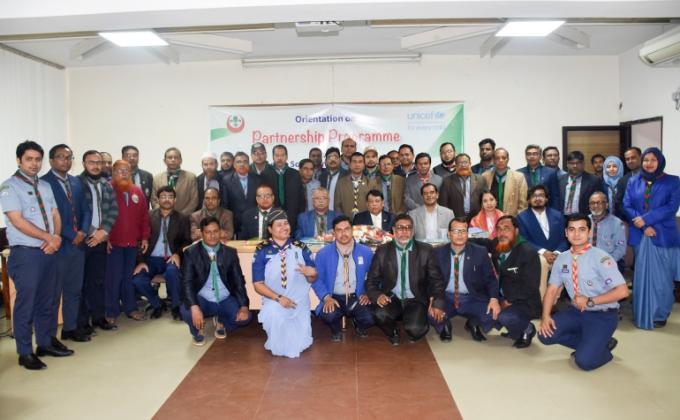 Partnership program between Bangladesh scout and UNICEF Bangladesh