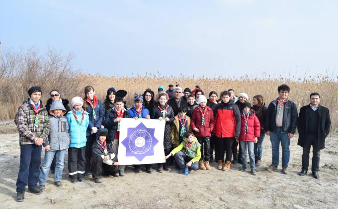 Scout troop " Atashgah " (Atəşgah) has visited "Shirvan National Park" (Şirvan Milli Parkı).