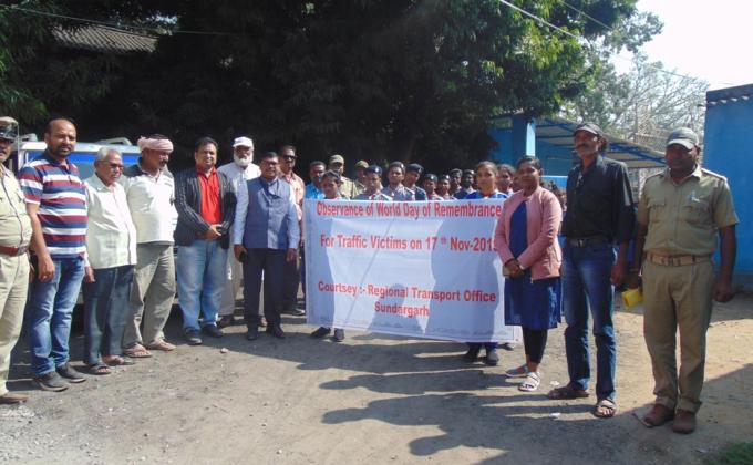 Observance of World Day of Remembrance for Traffic Victims in Bargaon ITI