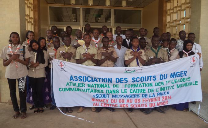 formation national des leaders et gestionnaire de l'initiative scouts Messagers de la paix