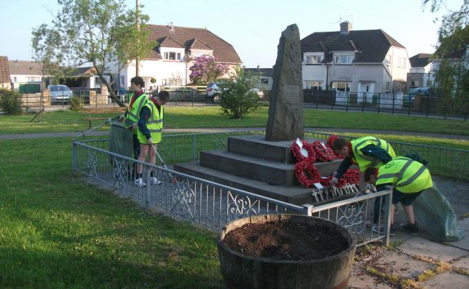 Litter picking in the community