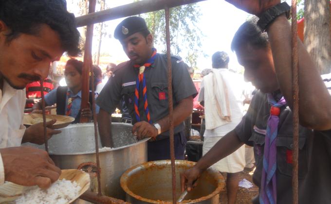 Service at Bejjuvalli Sri Ayyappa Swami Temple