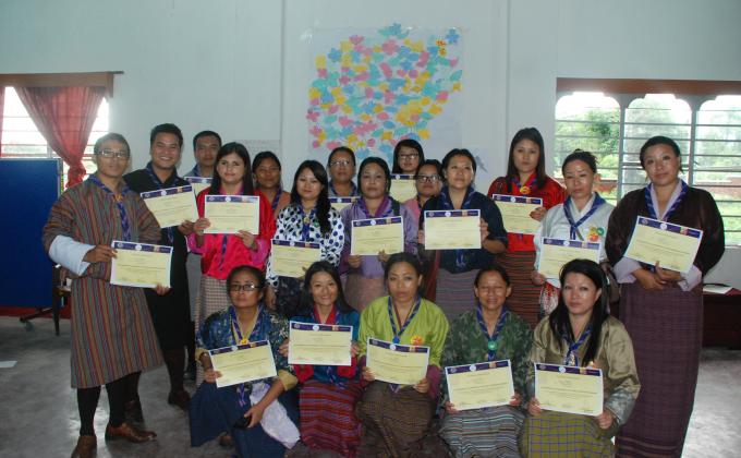 Community Based Scouts Leadership & Local Messenger of Peace Coordinators' Workshop, Gelephu, Bhutan