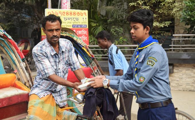 Providing Foods to poor people 