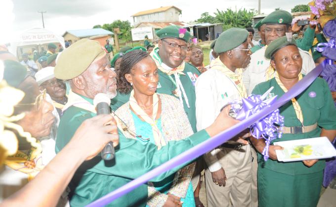 COMMISSIONING OF A 4 BEDROOM CHALET DONATED BY SENATOR DR. BODE OLAJUMOKE TO LAGOS STATE SCOUT COUNCIL  AND NIGERIA SCOUTS FEDERATION 0N 16TH JULY, 2014